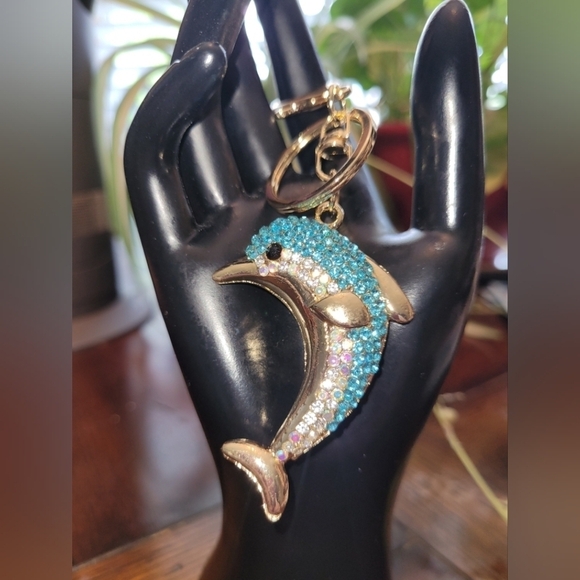 Bag Charm of blue dolphin - Picture 3 of 4